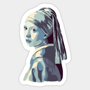 Girl With A Pearl Earring Sticker